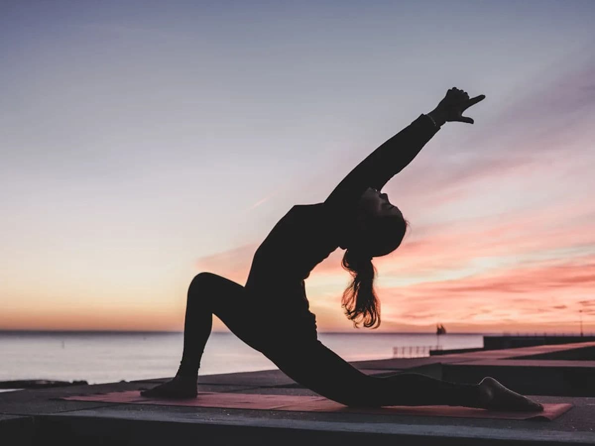 Rooftop yoga at dawn in Istanbul