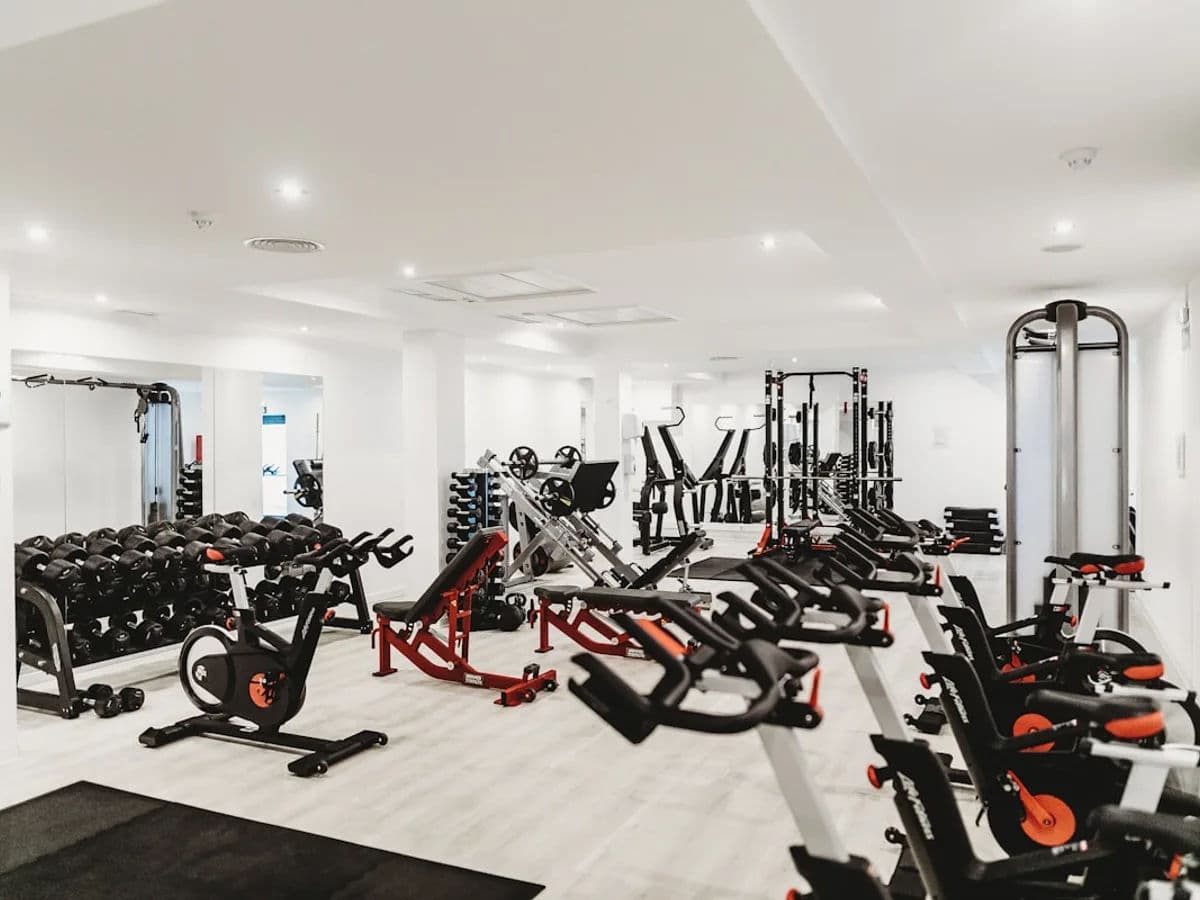 Post-flight recovery workout in Riyadh
